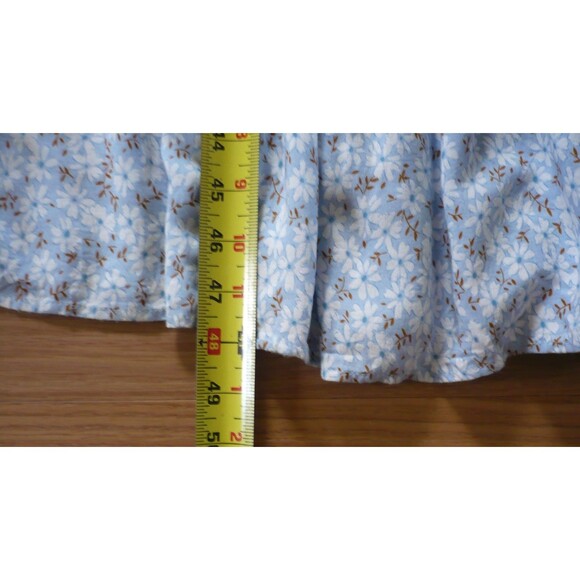 Aakkaa Smocked Tube Maxi Floral Dress S Cottagecore Garden Girl Boho Cowgirl - Picture 15 of 15